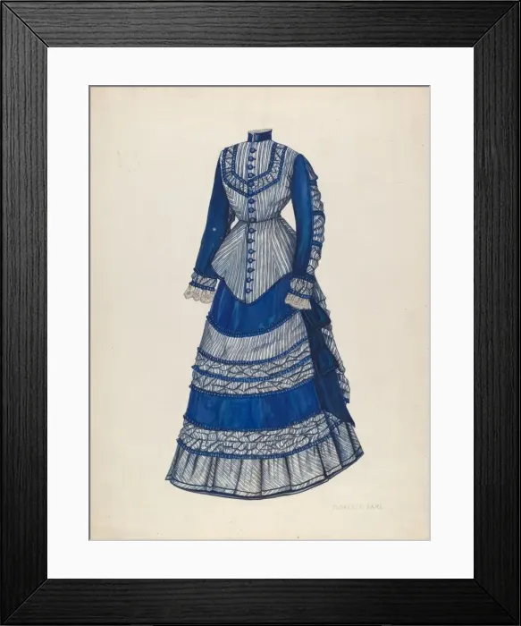 Framed Print : Walking Costume, 1935 / 1942. Creator: Florence Earl Framed Print : Walking Costume, 1935 / 1942. Creator: Florence Earl