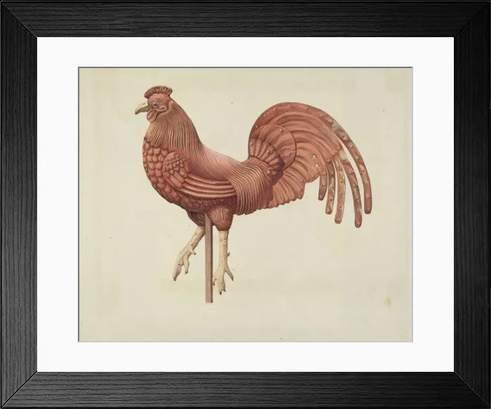 Framed Print : Weather Vane, c. 1938. Creator: Robert Pohle