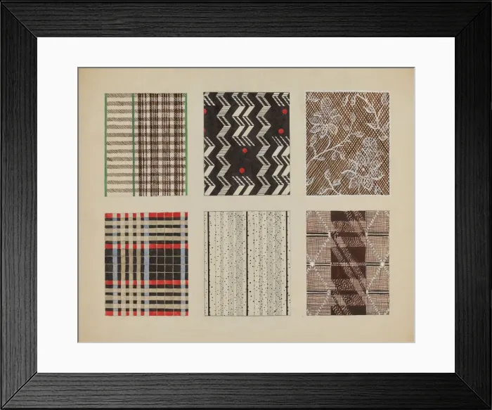 Framed Print : Materials from Quilt, c. 1937. Creator: Dorothy Posten Framed Print : Materials from Quilt, c. 1937. Creator: Dorothy Posten