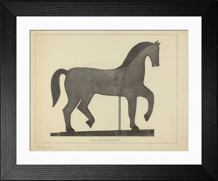Framed Print : Weather Vane, c. 1937. Creator: Isidore Sovensky Framed Print : Weather Vane, c. 1937. Creator: Isidore Sovensky