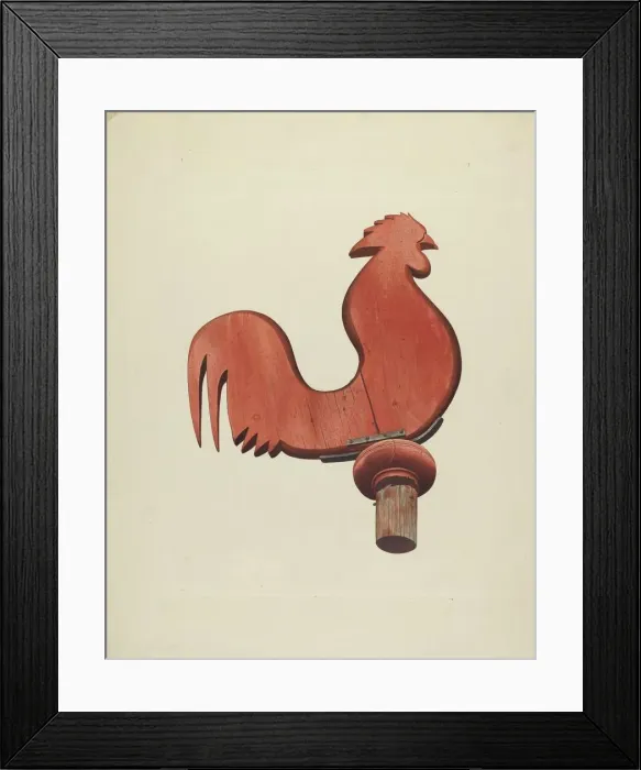 Framed Print : Weather Vane, 1939. Creator: John Sullivan Framed Print : Weather Vane, 1939. Creator: John Sullivan