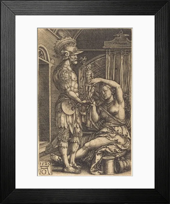 Framed Print : Jason and Medea, 1529. Creator: Heinrich Aldegrever