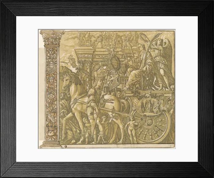 Framed Print : The Triumph of Julius Caesar [no. 9 plus 2 columns], 1599. Creator: Andrea Andreani