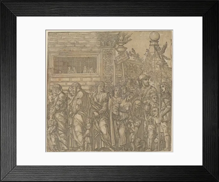 Framed Print : The Triumph of Julius Caesar, 1599. Creator: Andrea Andreani Framed Print : The Triumph of Julius Caesar, 1599. Creator: Andrea Andreani