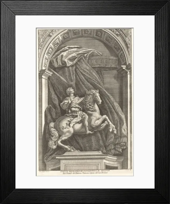 Framed Print : Statue of Constantine, 1704-1742. Creator: Francesco Faraone Aquila Framed Print : Statue of Constantine, 1704-1742. Creator: Francesco Faraone Aquila