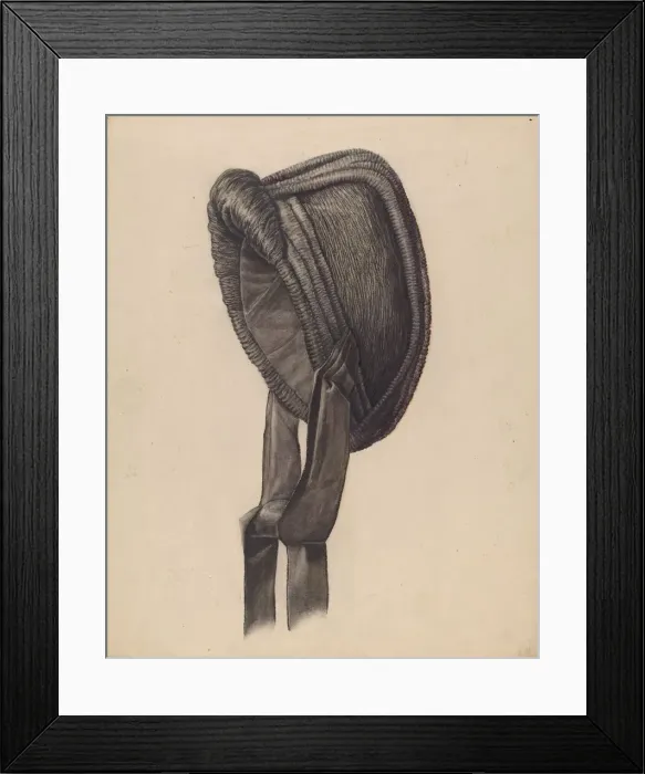 Framed Print : Crepe Bonnet, c. 1938. Creator: Francis Law Durand Framed Print : Crepe Bonnet, c. 1938. Creator: Francis Law Durand