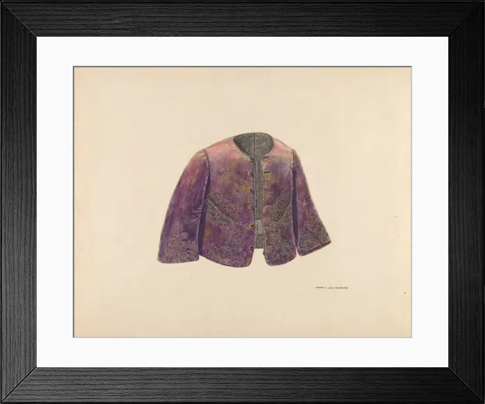 Framed Print : Boys Eton Jacket, c. 1938. Creator: Francis Law Durand Framed Print : Boys Eton Jacket, c. 1938. Creator: Francis Law Durand