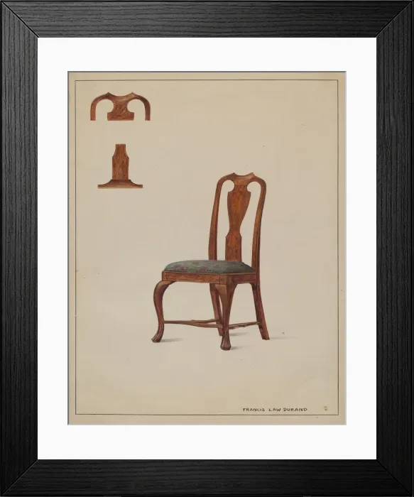 Framed Print : Chair, 1935 / 1942. Creator: Francis Law Durand Framed Print : Chair, 1935 / 1942. Creator: Francis Law Durand