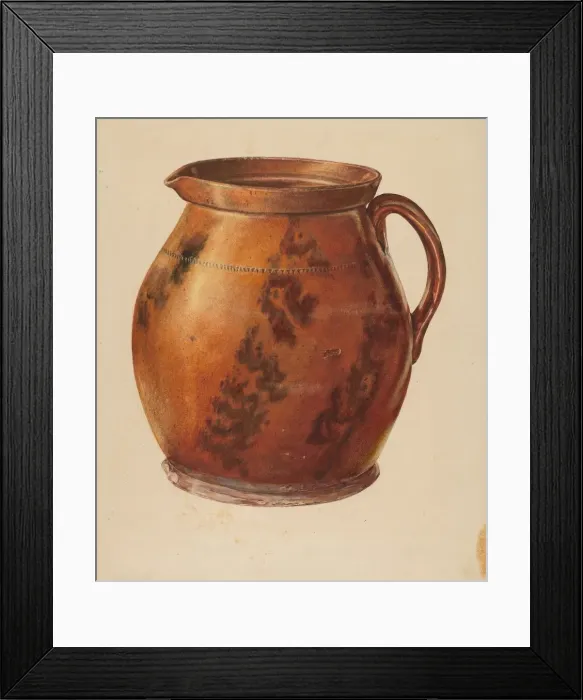 Framed Print : Pitcher, 1938. Creator: Francis Law Durand Framed Print : Pitcher, 1938. Creator: Francis Law Durand