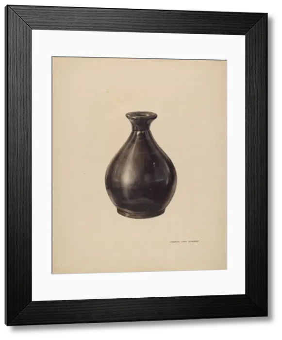 Framed Print : Flower Vase, c. 1938. Creator: Francis Law Durand Framed Print : Flower Vase, c. 1938. Creator: Francis Law Durand