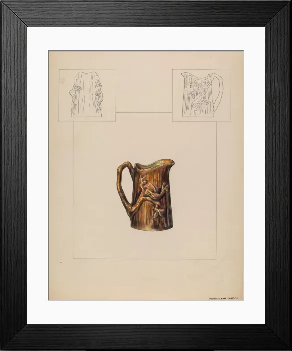 Framed Print : Pitcher (Individual Creamer), 1935 / 1942. Creator: Francis Law Durand Framed Print : Pitcher (Individual Creamer), 1935 / 1942. Creator: Francis Law Durand