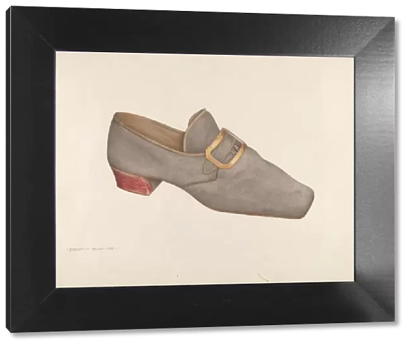 Mans Shoe, 1941. Creator: Dorothy Dwin