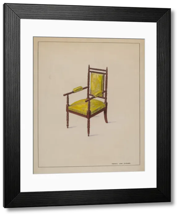 Framed Print : Childs (living room) Chair, c. 1937. Creator: Francis Law Durand Framed Print : Childs (living room) Chair, c. 1937. Creator: Francis Law Durand