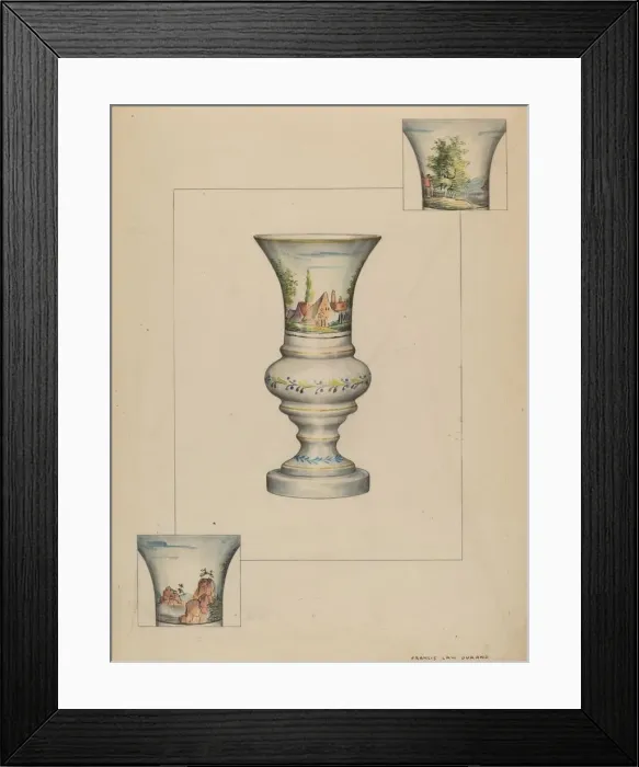 Framed Print : Fire Lighter Vase, 1935 / 1942. Creator: Francis Law Durand Framed Print : Fire Lighter Vase, 1935 / 1942. Creator: Francis Law Durand