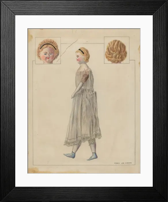 Framed Print : Doll, 1935 / 1942. Creator: Francis Law Durand Framed Print : Doll, 1935 / 1942. Creator: Francis Law Durand