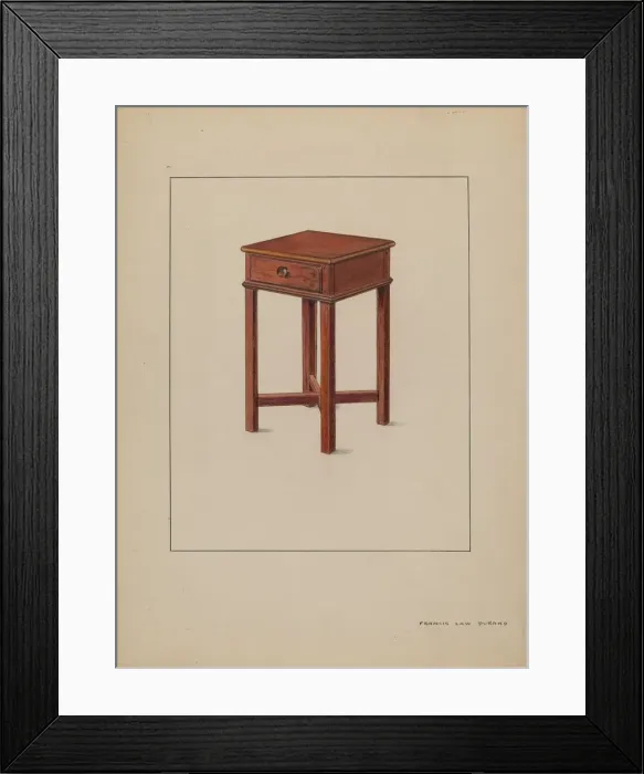 Framed Print : Table (Occasional), c. 1936. Creator: Francis Law Durand Framed Print : Table (Occasional), c. 1936. Creator: Francis Law Durand