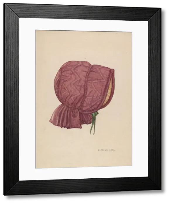 Framed Print : Babys Hood, c. 1937. Creator: Florence Earl Framed Print : Babys Hood, c. 1937. Creator: Florence Earl
