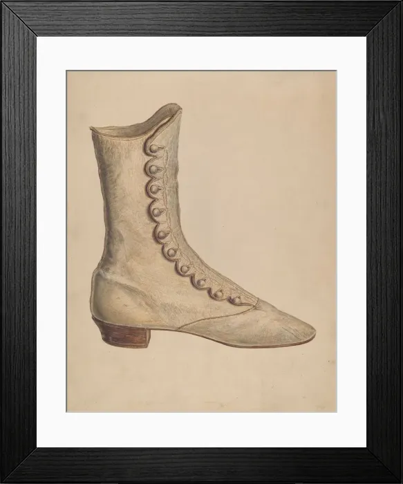 Framed Print : Womans Shoe, c. 1938. Creator: Francis Law Durand Framed Print : Womans Shoe, c. 1938. Creator: Francis Law Durand