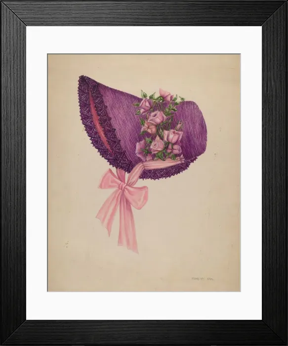 Framed Print : Hat, 1935 / 1942. Creator: Florence Earl Framed Print : Hat, 1935 / 1942. Creator: Florence Earl