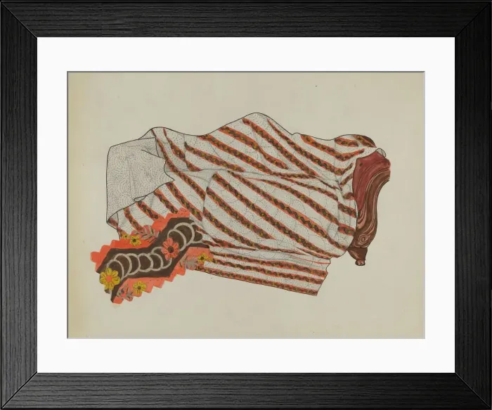 Framed Print : Quilt, c. 1936. Creator: Ellen Duncan Framed Print : Quilt, c. 1936. Creator: Ellen Duncan