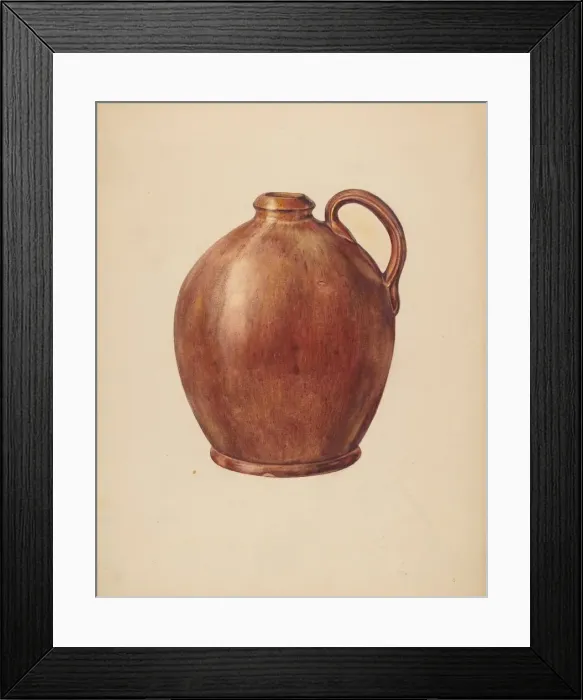 Framed Print : Vinegar Jug, c. 1939. Creator: Francis Law Durand Framed Print : Vinegar Jug, c. 1939. Creator: Francis Law Durand