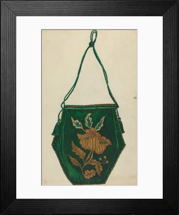 Framed Print : Handbag, 1935 / 1942. Creator: Florence Earl Framed Print : Handbag, 1935 / 1942. Creator: Florence Earl