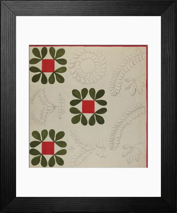 Framed Print : Quilt, c. 1936. Creator: Katherine Hastings Framed Print : Quilt, c. 1936. Creator: Katherine Hastings