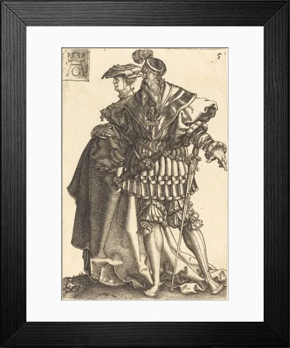 Framed Print : Large Wedding Dancers, 1538. Creator: Heinrich Aldegrever Framed Print : Large Wedding Dancers, 1538. Creator: Heinrich Aldegrever