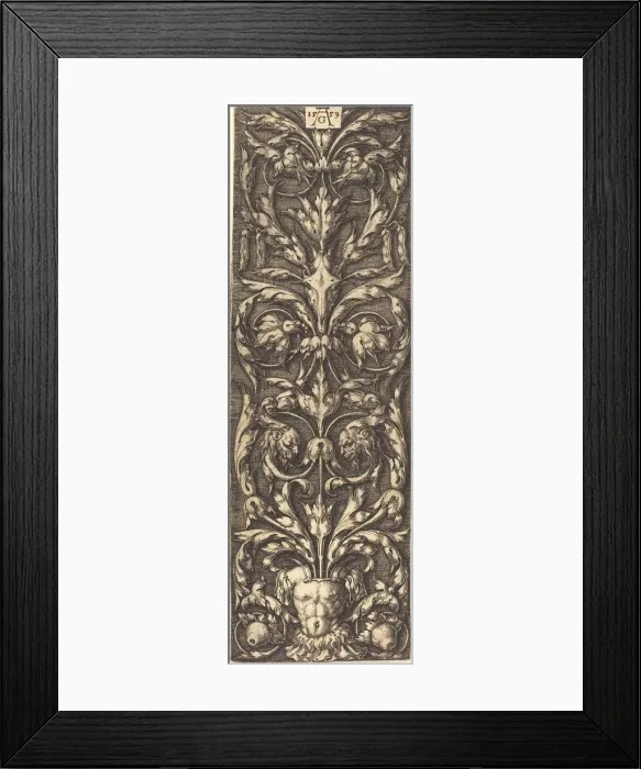 Framed Print : Ornament, 1553. Creator: Heinrich Aldegrever Framed Print : Ornament, 1553. Creator: Heinrich Aldegrever