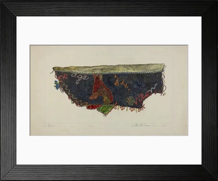 Framed Print : Quilt Section - Patchwork, 1935 / 1942. Creator: Florence Truelson Framed Print : Quilt Section - Patchwork, 1935 / 1942. Creator: Florence Truelson