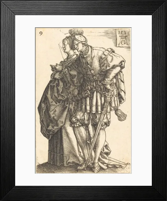 Framed Print : Large Wedding Dancers, 1538. Creator: Heinrich Aldegrever Framed Print : Large Wedding Dancers, 1538. Creator: Heinrich Aldegrever