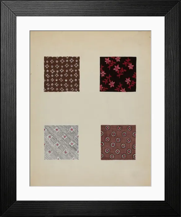 Framed Print : Materials from Quilt, c. 1936. Creator: Katherine Hastings Framed Print : Materials from Quilt, c. 1936. Creator: Katherine Hastings