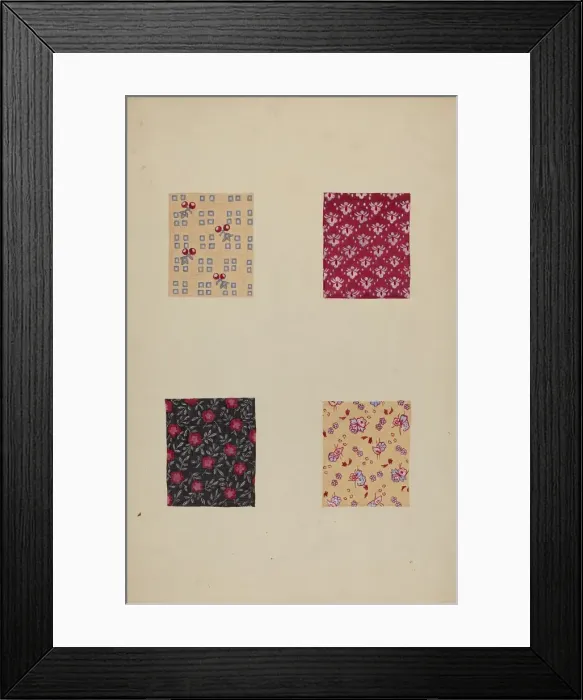 Framed Print : Quilt Patches, c. 1938. Creator: Katherine Hastings Framed Print : Quilt Patches, c. 1938. Creator: Katherine Hastings