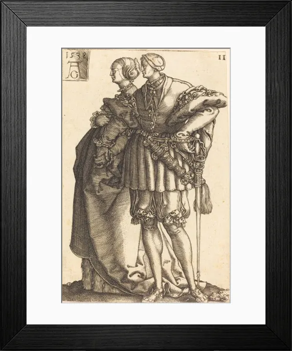 Framed Print : Large Wedding Dancers, 1538. Creator: Heinrich Aldegrever Framed Print : Large Wedding Dancers, 1538. Creator: Heinrich Aldegrever