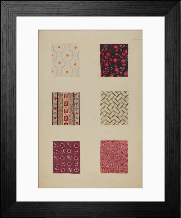 Framed Print : Quilt Patches, c. 1938. Creator: Katherine Hastings Framed Print : Quilt Patches, c. 1938. Creator: Katherine Hastings