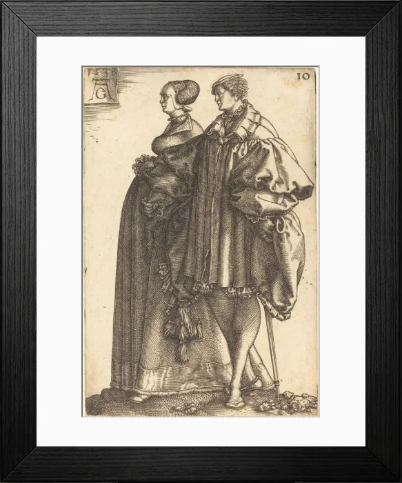 Framed Print : Large Wedding Dancers, 1538. Creator: Heinrich Aldegrever Framed Print : Large Wedding Dancers, 1538. Creator: Heinrich Aldegrever