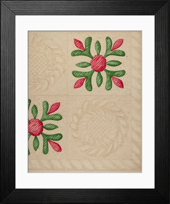 Framed Print : Quilt, c. 1937. Creator: Katherine Hastings Framed Print : Quilt, c. 1937. Creator: Katherine Hastings