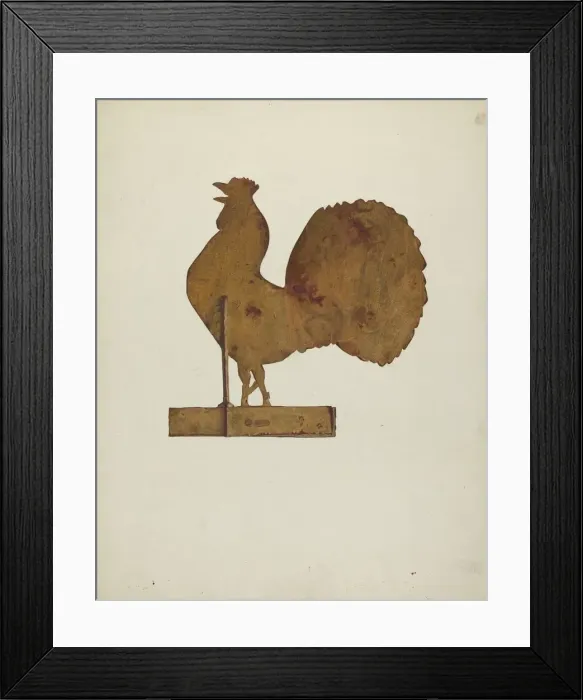 Framed Print : Weather Vane, c. 1938. Creator: Victor F Muollo Framed Print : Weather Vane, c. 1938. Creator: Victor F Muollo
