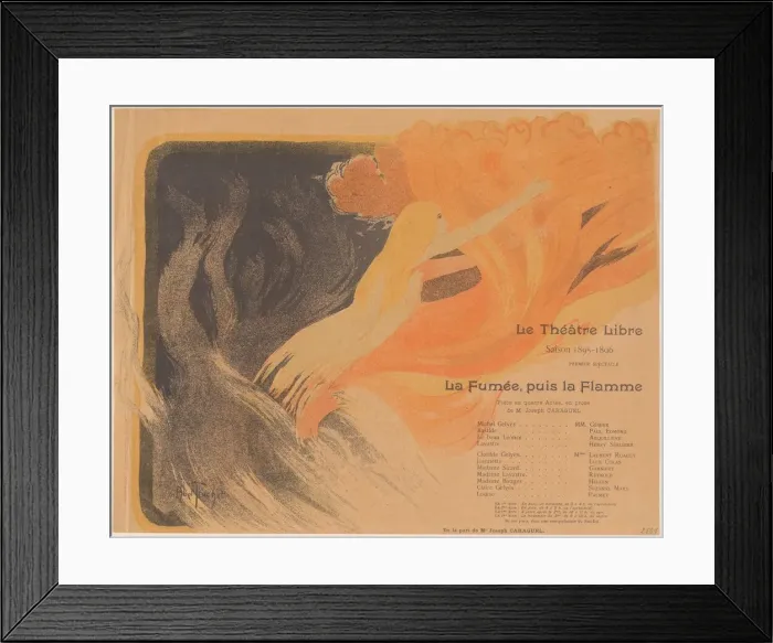 Framed Print : Le Theatre Libre: La Fumee, puis la Flamme, 24 October 1895 Framed Print : Le Theatre Libre: La Fumee, puis la Flamme, 24 October 1895