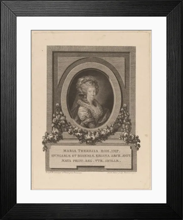 Framed Print : Marie-Therese, Holy Roman Empress, 1792. Creator: Jacob Adam Framed Print : Marie-Therese, Holy Roman Empress, 1792. Creator: Jacob Adam