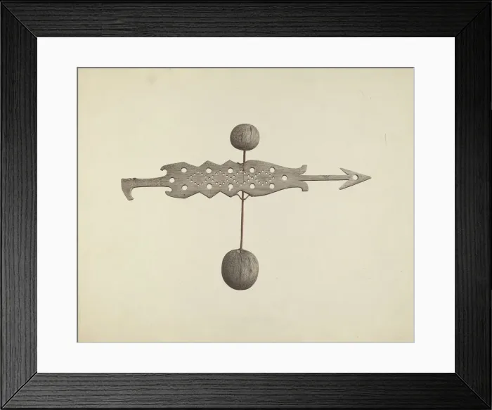 Framed Print : Weather Vane, c. 1939. Creator: Robert Pohle Framed Print : Weather Vane, c. 1939. Creator: Robert Pohle