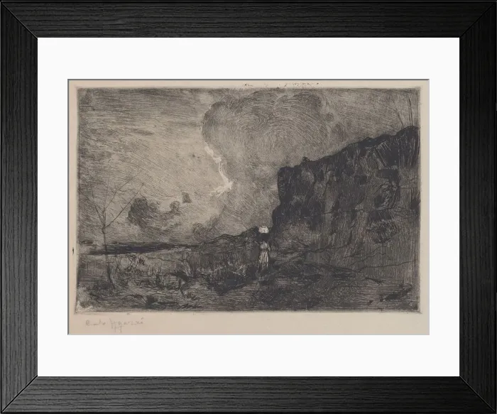 Framed Print : Landscape [Paesaggio], before 1915. Creator: Carlo Paolo Agazzi