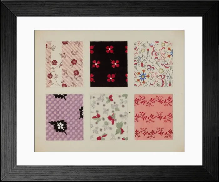 Framed Print : Materials from Quilt, c. 1937. Creator: Dorothy Posten Framed Print : Materials from Quilt, c. 1937. Creator: Dorothy Posten
