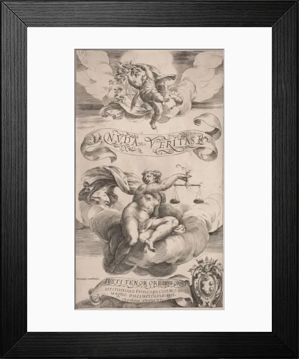 Framed Print : Truth and Justice. Creator: Cherubino Alberti Framed Print : Truth and Justice. Creator: Cherubino Alberti