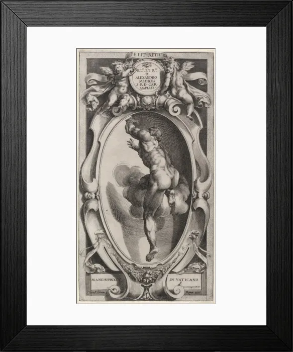 Framed Print : A Blessed Spirit, 1591. Creator: Cherubino Alberti Framed Print : A Blessed Spirit, 1591. Creator: Cherubino Alberti