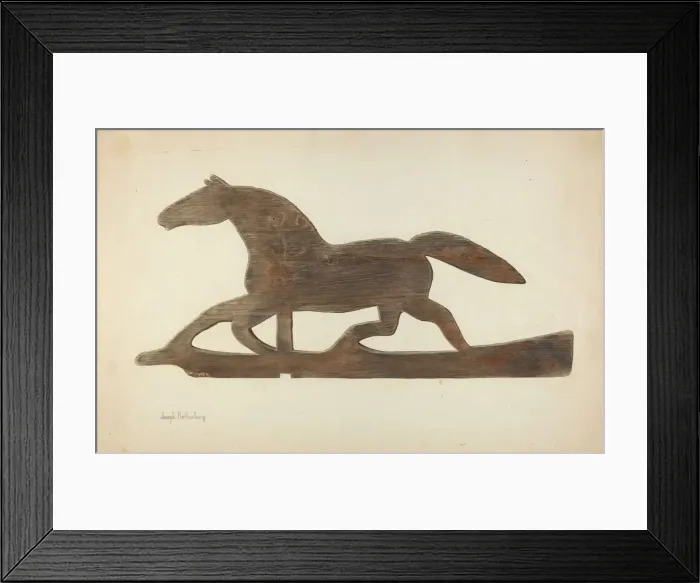 Framed Print : Weather Vane, c. 1938. Creator: Joseph Rothenberg Framed Print : Weather Vane, c. 1938. Creator: Joseph Rothenberg