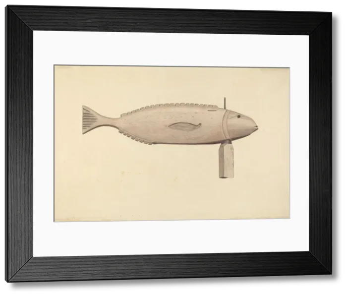 Framed Print : Fish Weather Vane, c. 1938. Creator: Albert Ryder Framed Print : Fish Weather Vane, c. 1938. Creator: Albert Ryder