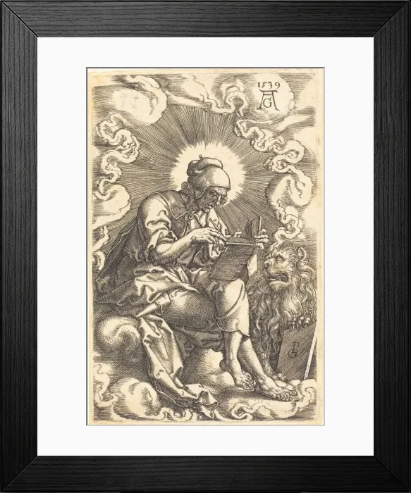 Framed Print : Mark, 1539. Creator: Heinrich Aldegrever