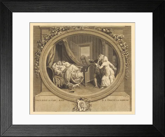 Framed Print : Vous avez la clef, mais il a trouvela serrure. Creator: Jean-Louis Anselin Framed Print : Vous avez la clef, mais il a trouvela serrure. Creator: Jean-Louis Anselin