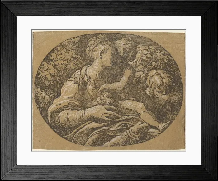 Framed Print : The Virgin with the Rose. Creator: Antonio da Trento Framed Print : The Virgin with the Rose. Creator: Antonio da Trento
